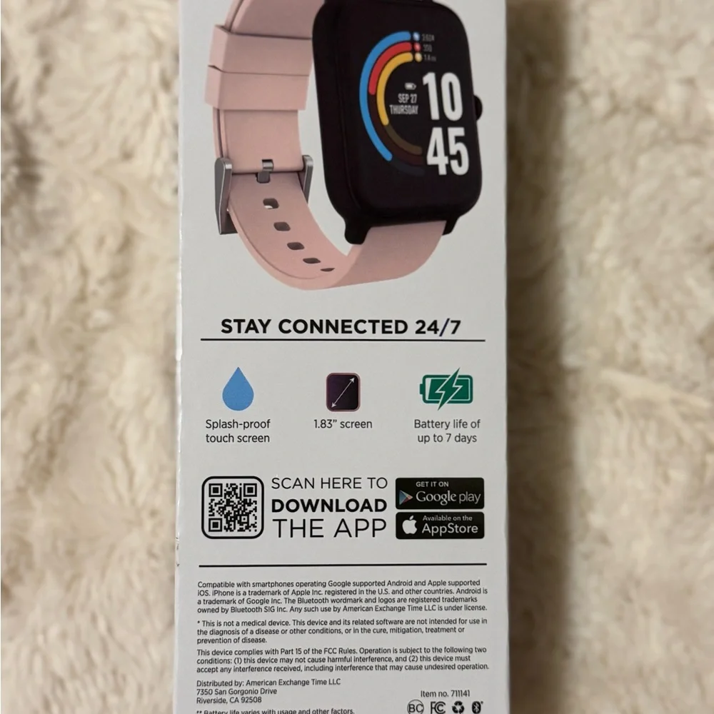 Smartwatch - Black and pink